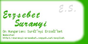 erzsebet suranyi business card